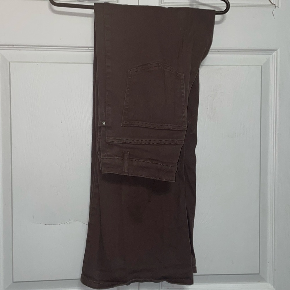 Brown wide leg pants